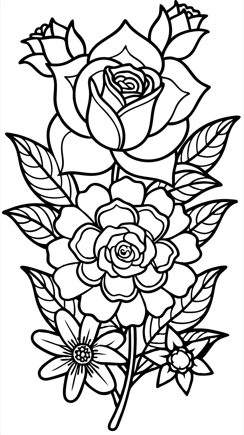 coloriages de fleurs durement